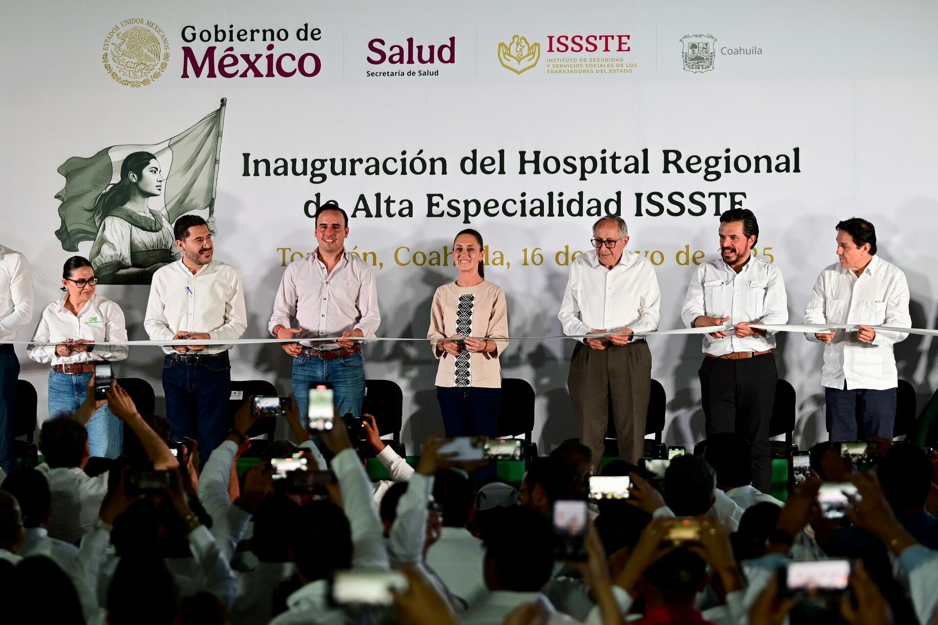 Claudia Sheinbaum interviene ante abucheos durante inauguración del HRAE del ISSSTE