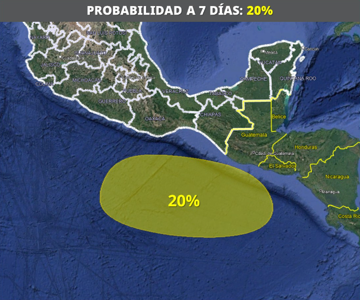 Detectan posible formación de Bárbara frente a las costas de Oaxaca y Chiapas, ¿Cuál es la probabilidad?