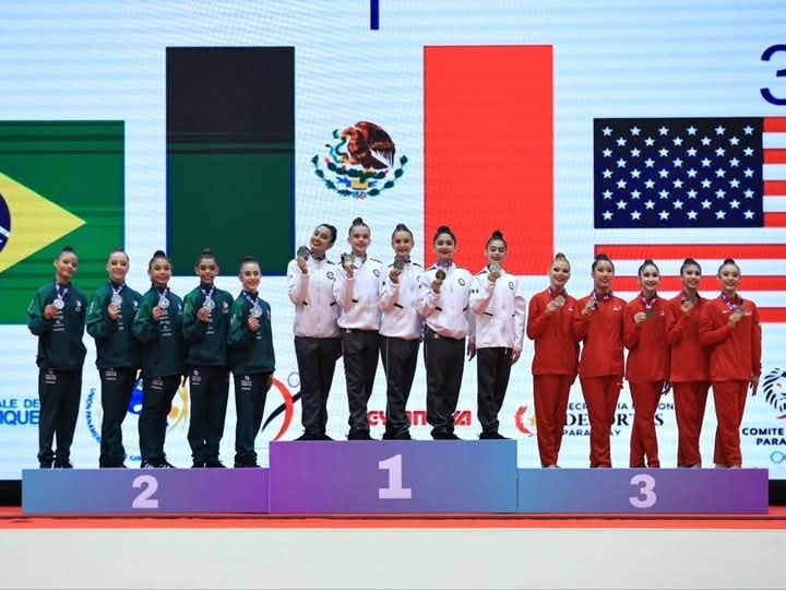 Atletas yucatecas brillan con oro en el Panamericano Juvenil de Gimnasia Rítmica