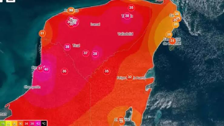 Yucatán superará nuevamente los 40 °C y persistirán suradas