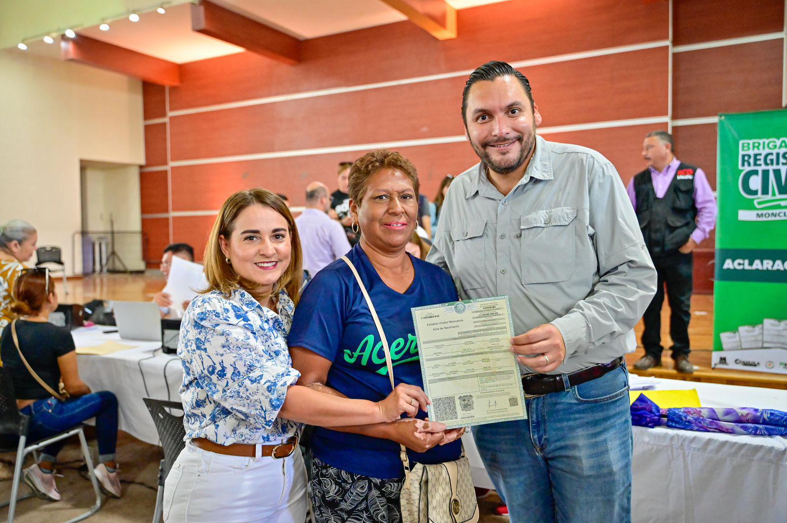 Monclova lleva trámites del Registro Civil al oriente de la ciudad con brigada gratuita
