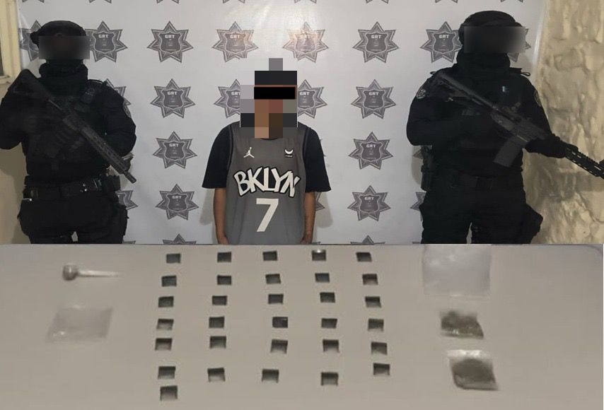 Detienen a tres por posesión de drogas en operativos en Torreón