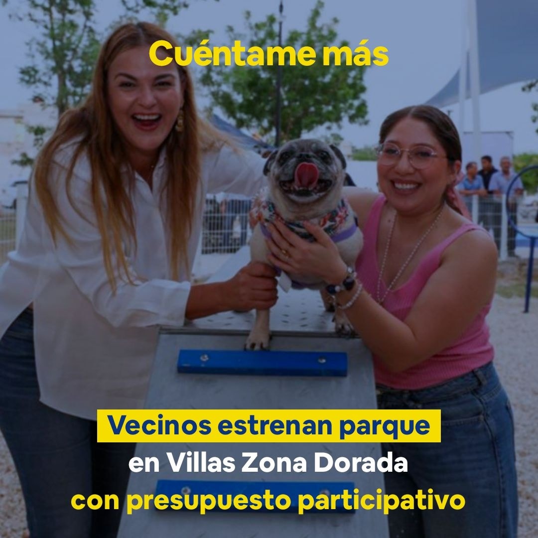 Vecinos estrenan parque en Villas Zona Dorada con presupuesto participativo