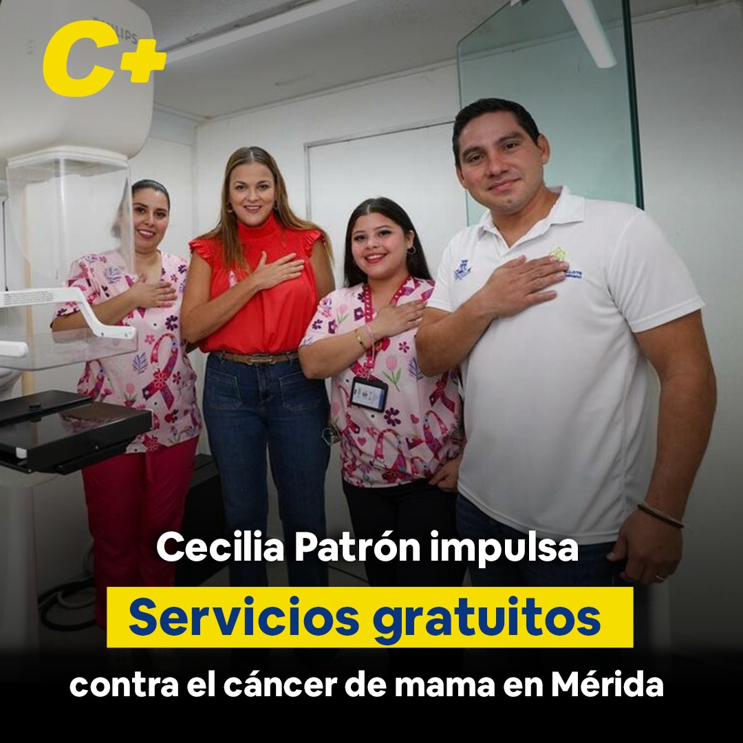 Cecilia Patrón impulsa servicios gratuitos contra el cáncer de mama en Mérida