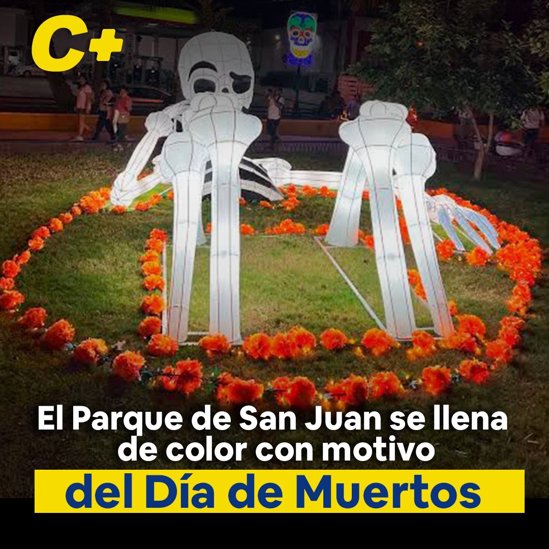 El Parque de San Juan se llena de color con motivo del Día de Muertos