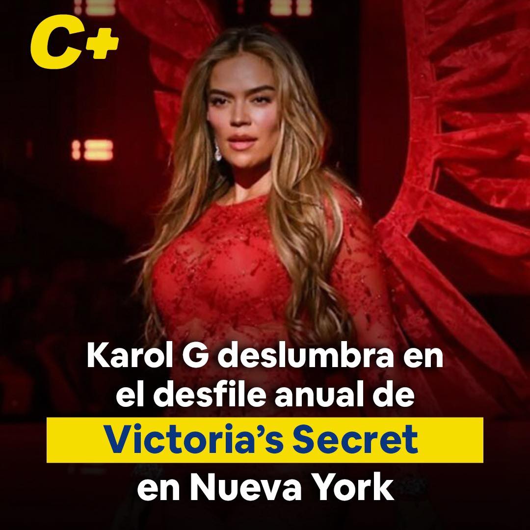 Karol G deslumbra en el desfile anual de Victoria’s Secret en Nueva York