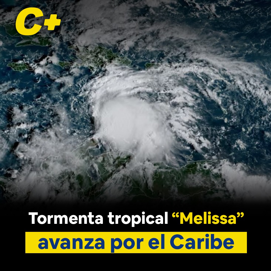 Tormenta tropical “Melissa” avanza por el Caribe