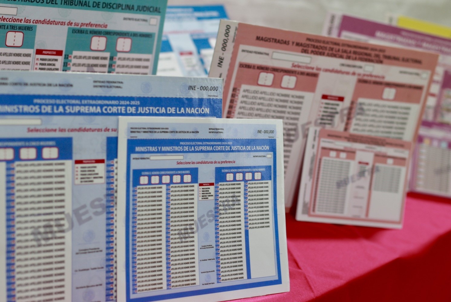 Tiran 672 millones por sobreimpresión de boletas en elección judicial