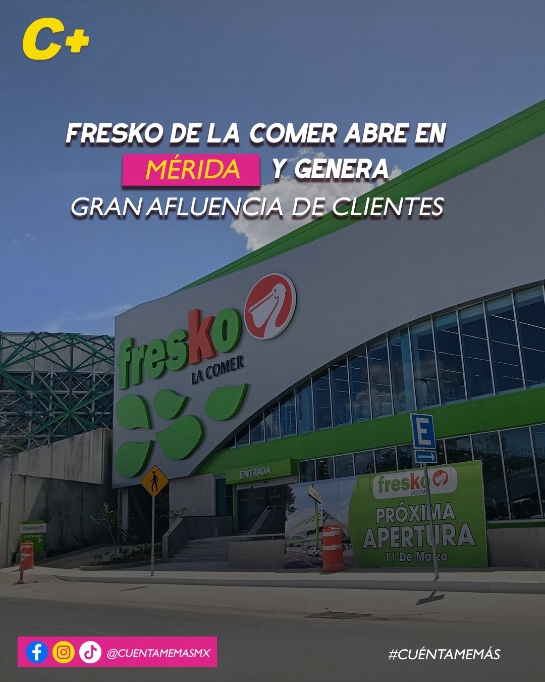 Fresko de La Comer abre en Mérida y genera gran afluencia de clientes