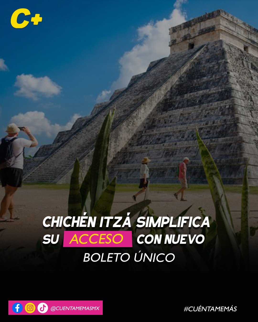 A partir del 27 de marzo, la zona arqueológica de Chichén Itzá implementará de forma permanente el sistema de Boleto Único, con el objetivo de mejorar la experiencia de los visitantes y reducir los tiempos de espera.
