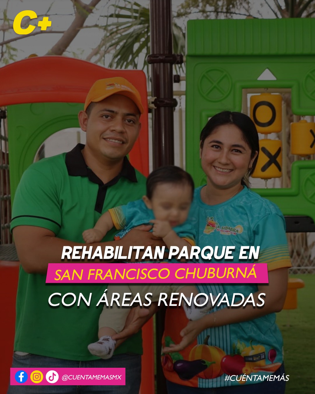 Rehabilitan parque en San Francisco Chuburná con áreas renovadas