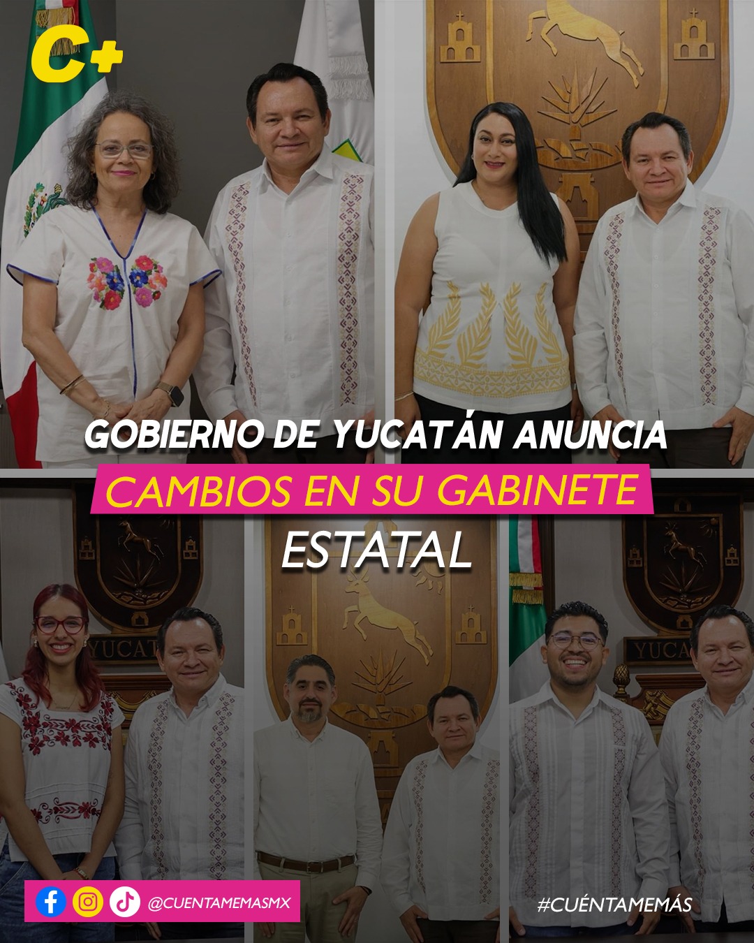 Gobierno de Yucatán anuncia cambios en su gabinete estatal