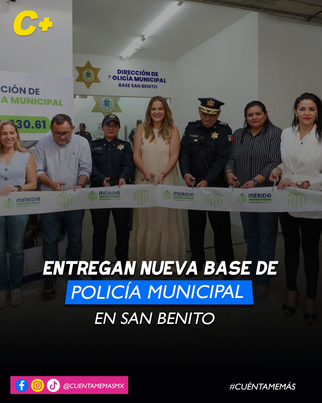 Entregan nueva base de Policía Municipal en San Benito
