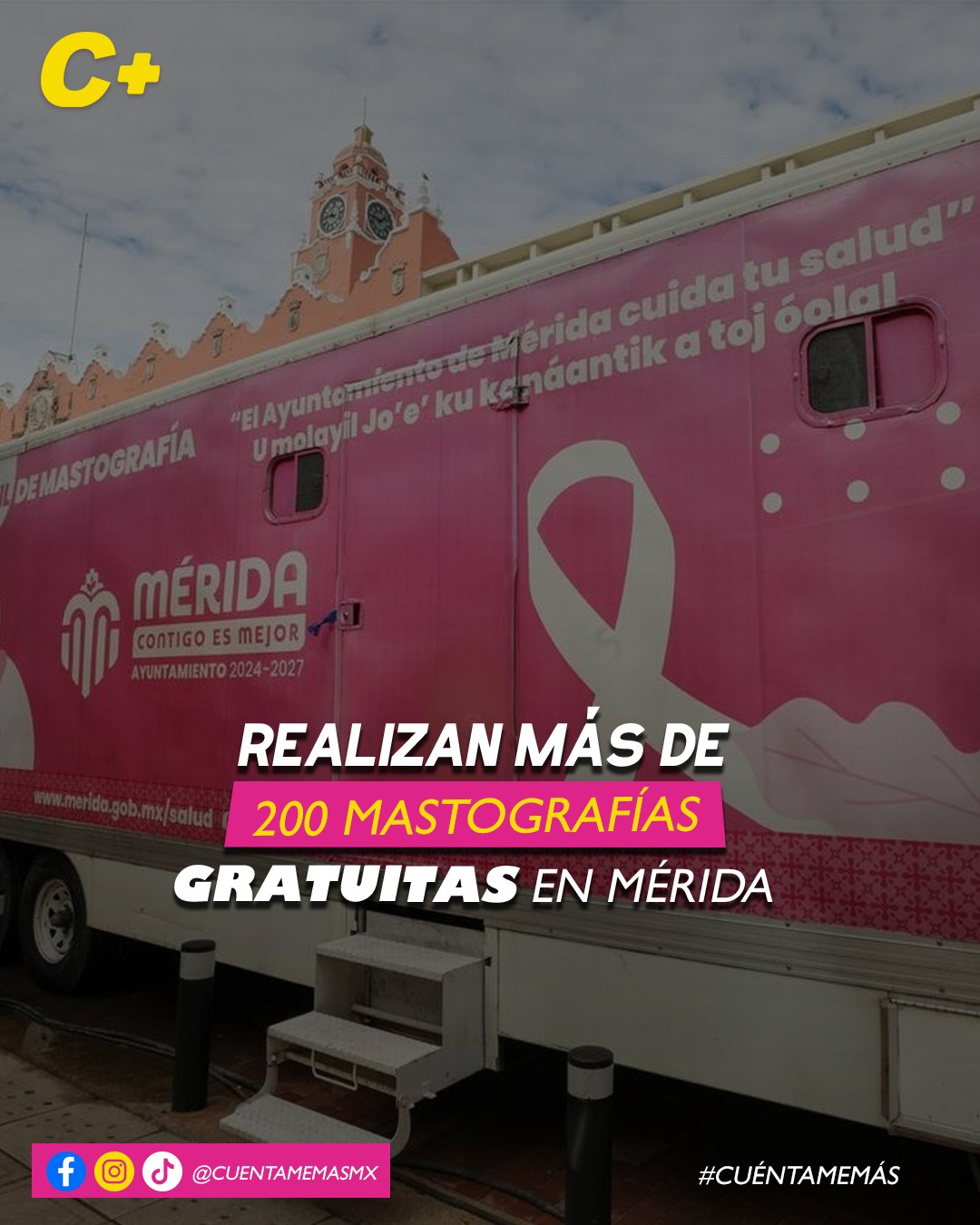 Realizan más de 200 mastografías gratuitas en Mérida