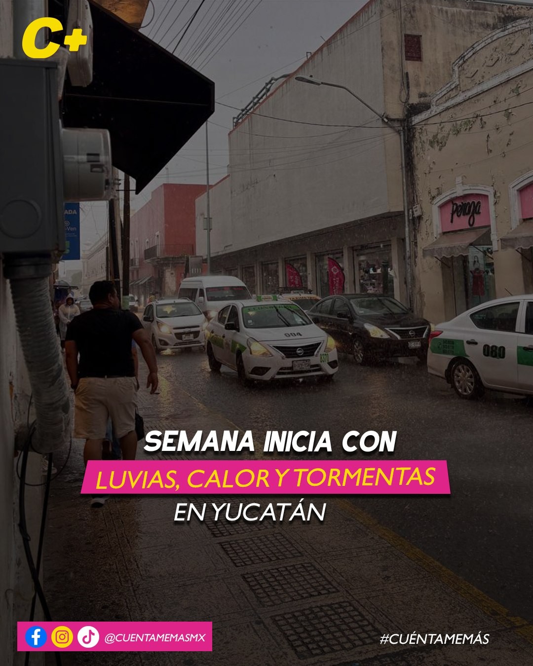 Semana inicia con lluvias, calor y tormentas en Yucatán