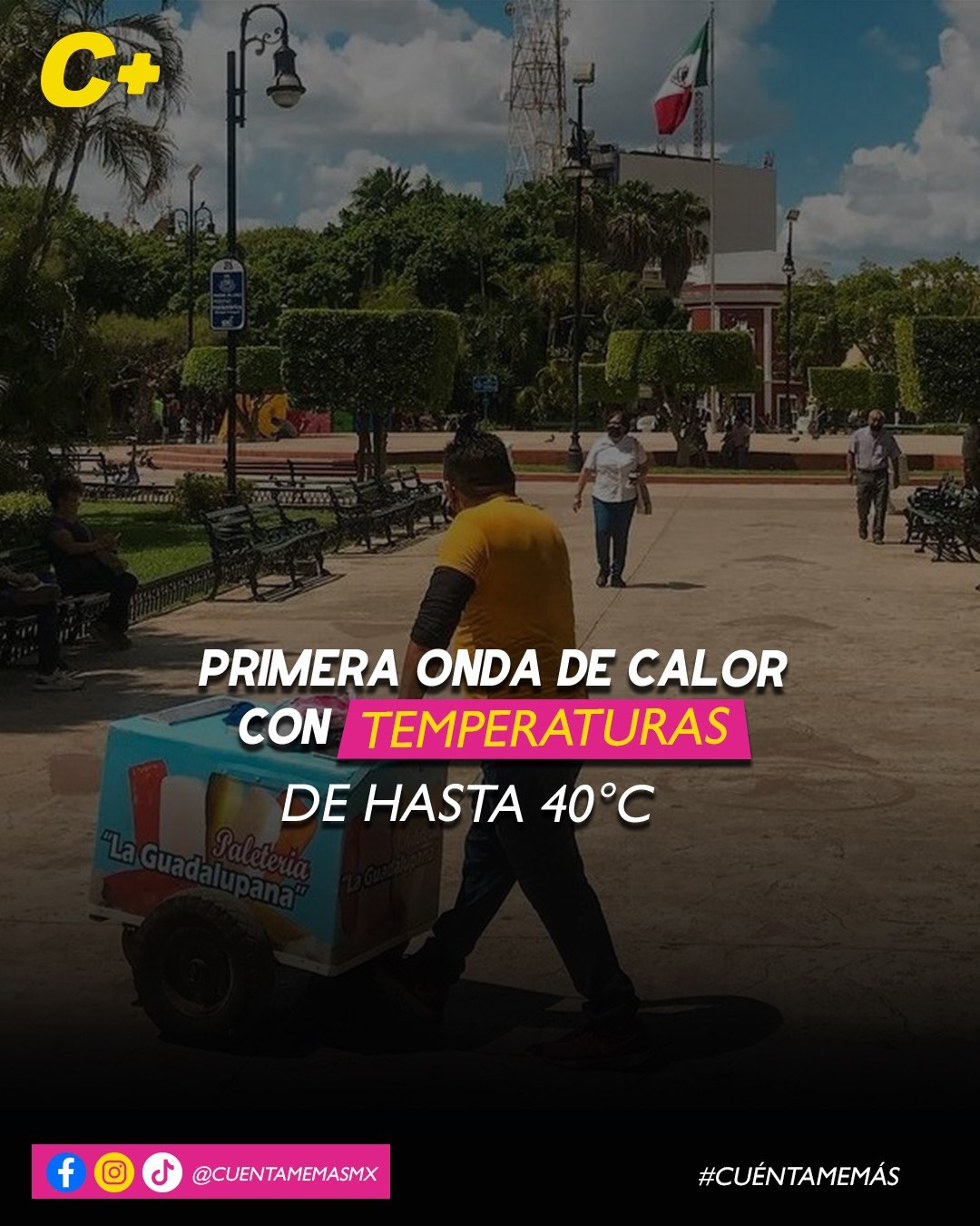 Primera onda de calor golpeará Yucatán con temperaturas de hasta 40°C