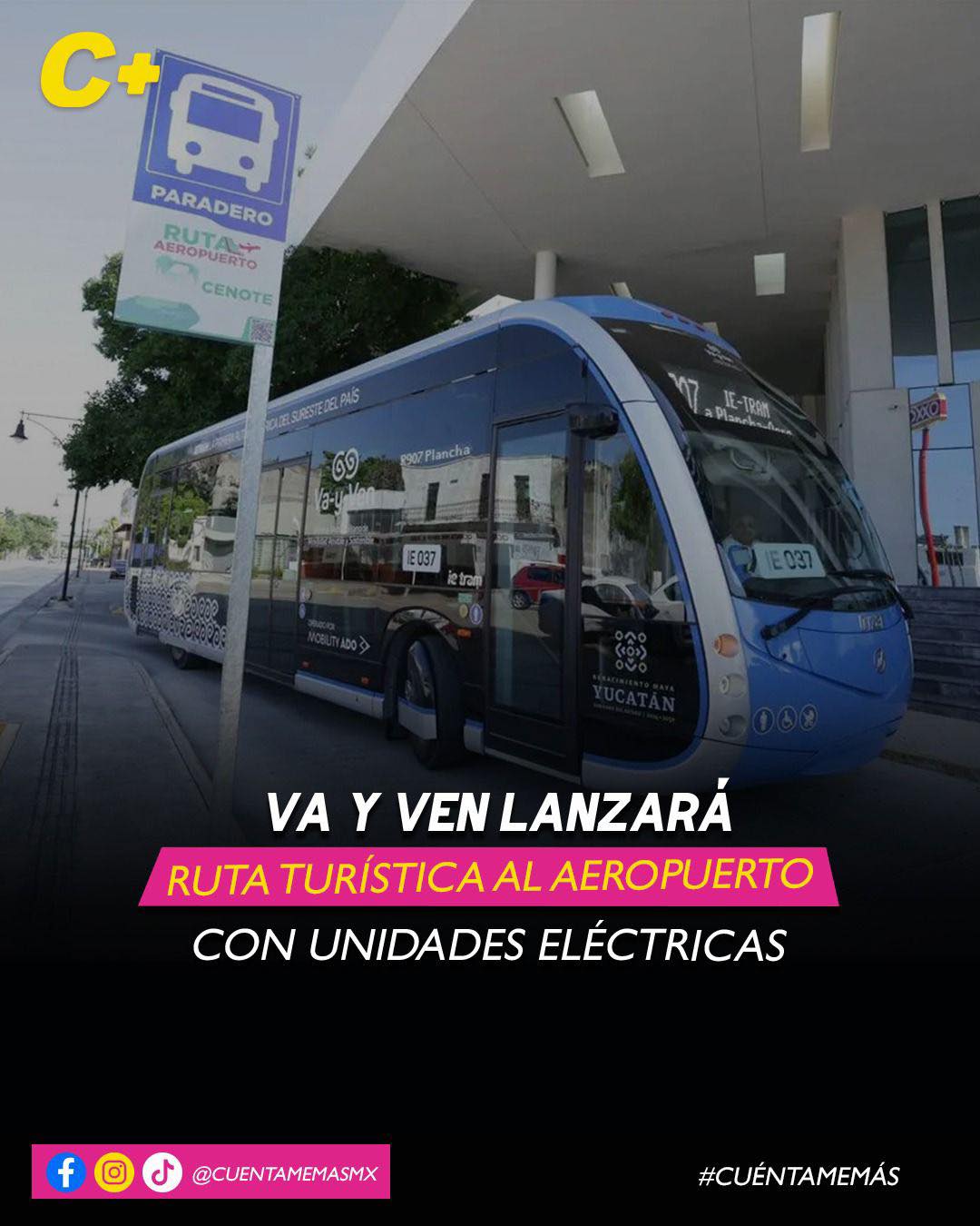 Va y Ven lanzará ruta turística al aeropuerto con unidades eléctricas