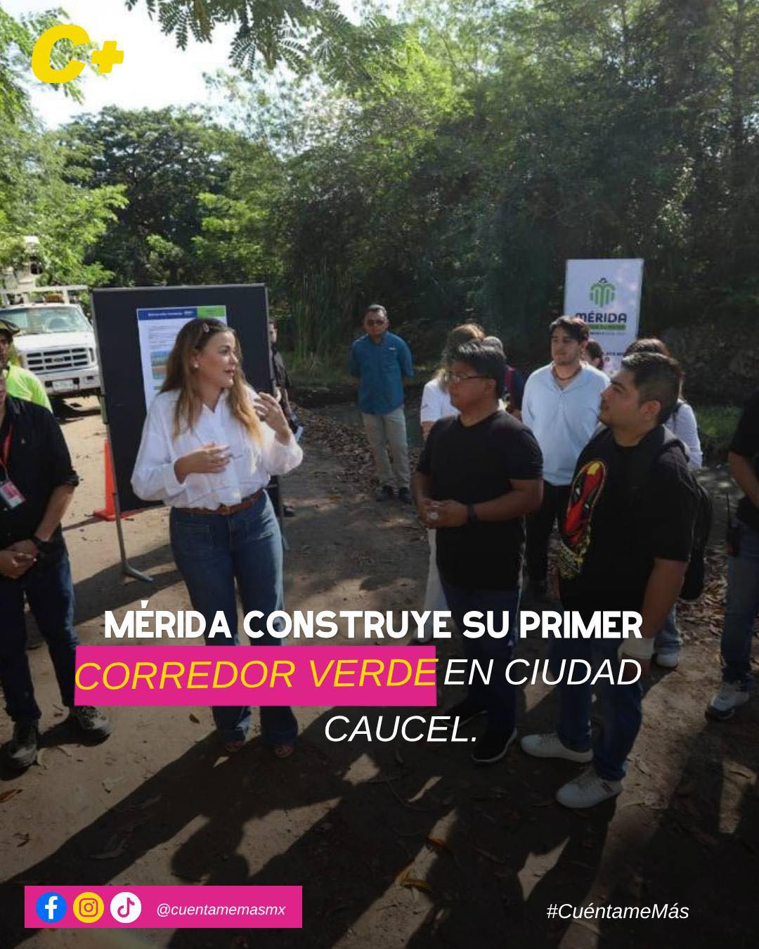 Mérida construye su primer Corredor Verde en Ciudad Caucel