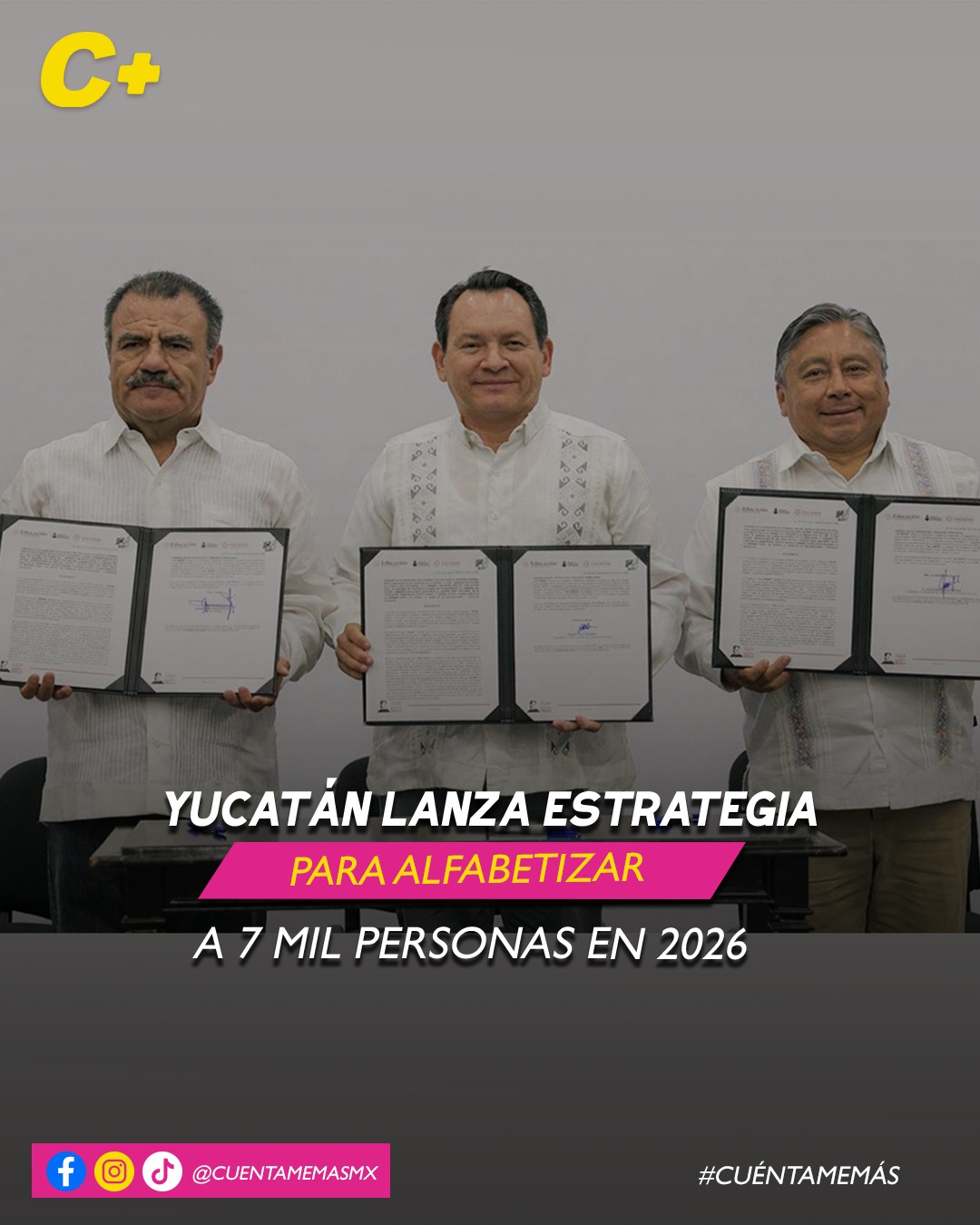 Yucatán lanza estrategia para alfabetizar a 7 mil personas en 2026