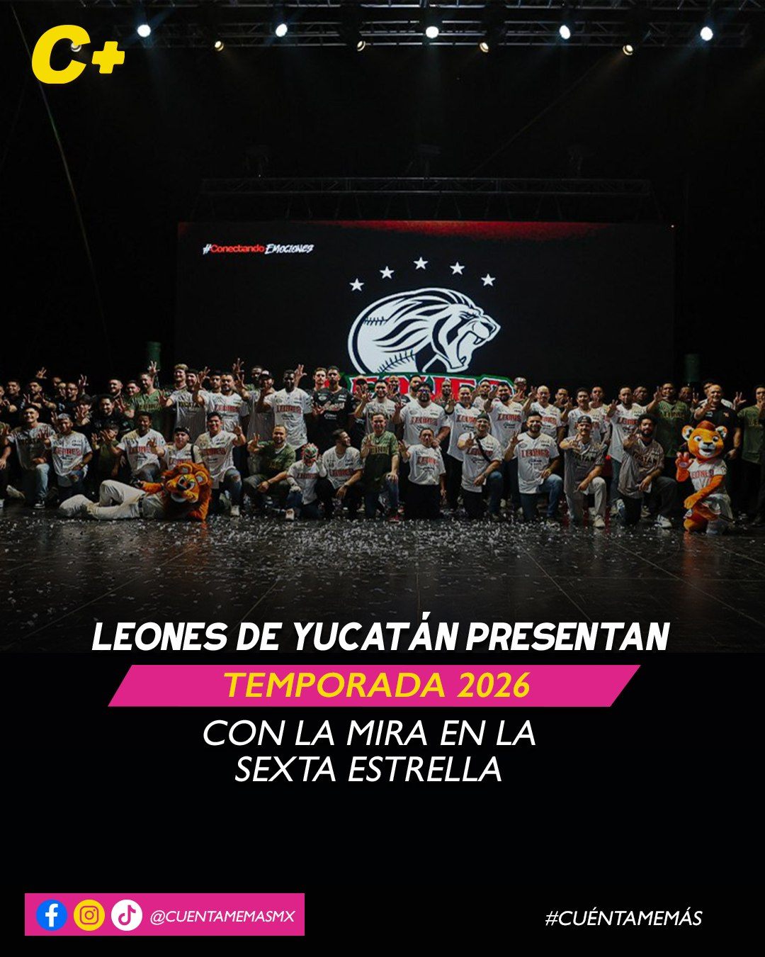 Leones de Yucatán presentan temporada 2026 con la mira en la sexta estrella