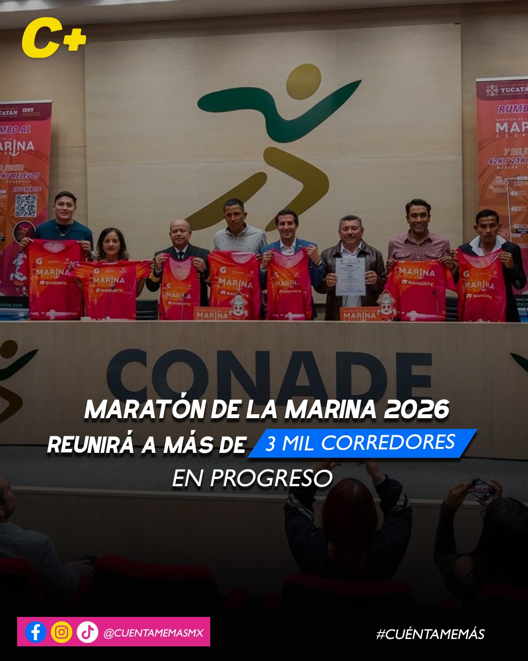 Maratón de la Marina 2026 reunirá a más de 3 mil corredores en Progreso