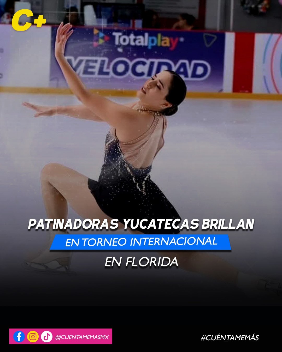 Patinadoras yucatecas brillan en torneo internacional en Florida