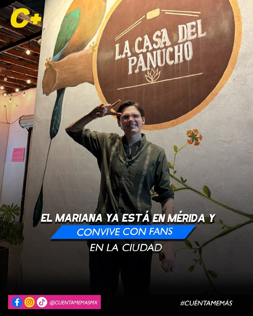 El Mariana ya está en Mérida y convive con fans en la ciudad