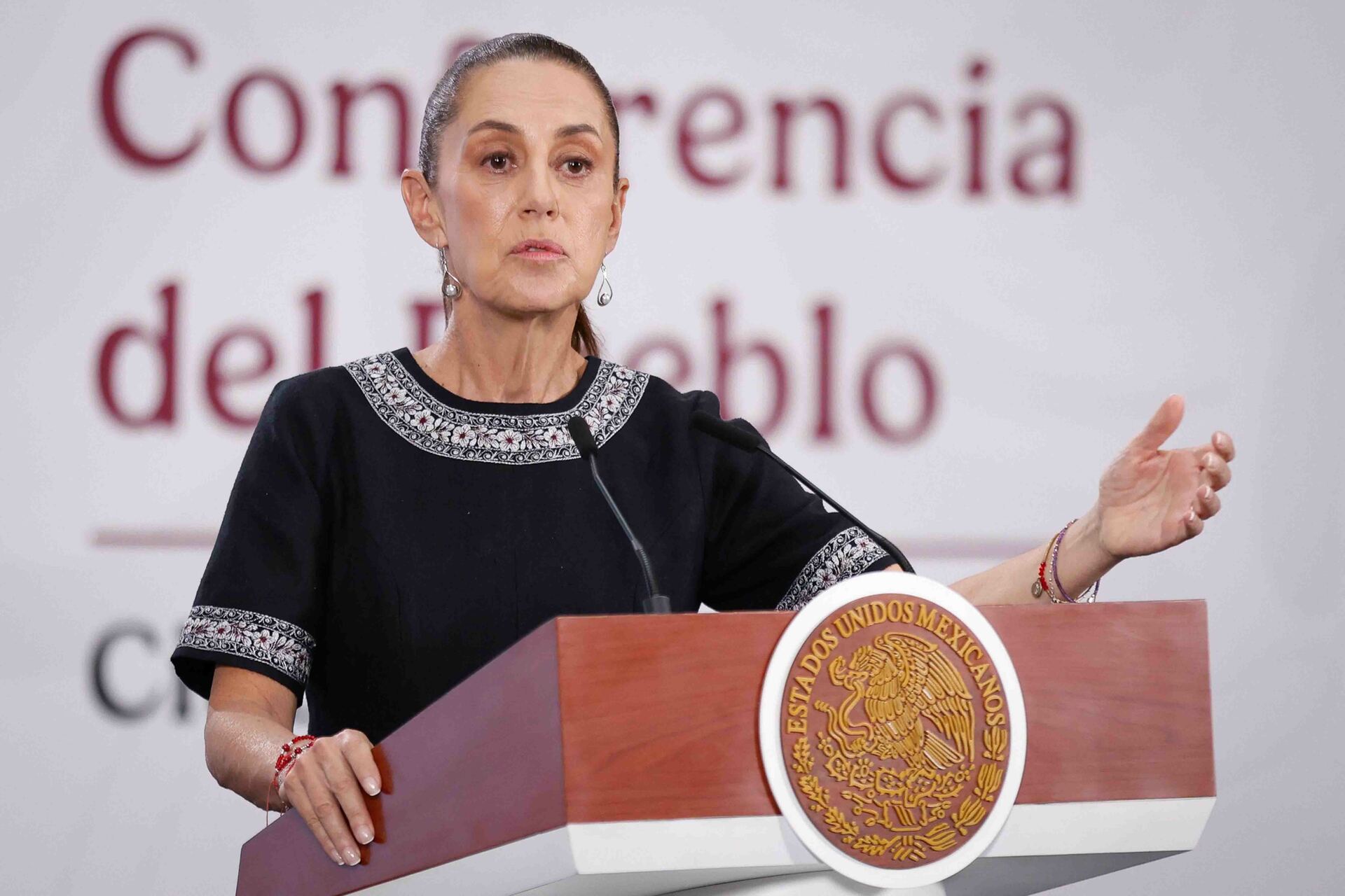 Sheinbaum defiende soberanía de México desde la frontera con EU