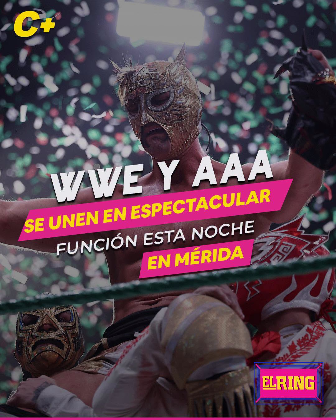 WWE y AAA se unen en espectacular función esta noche en Mérida
