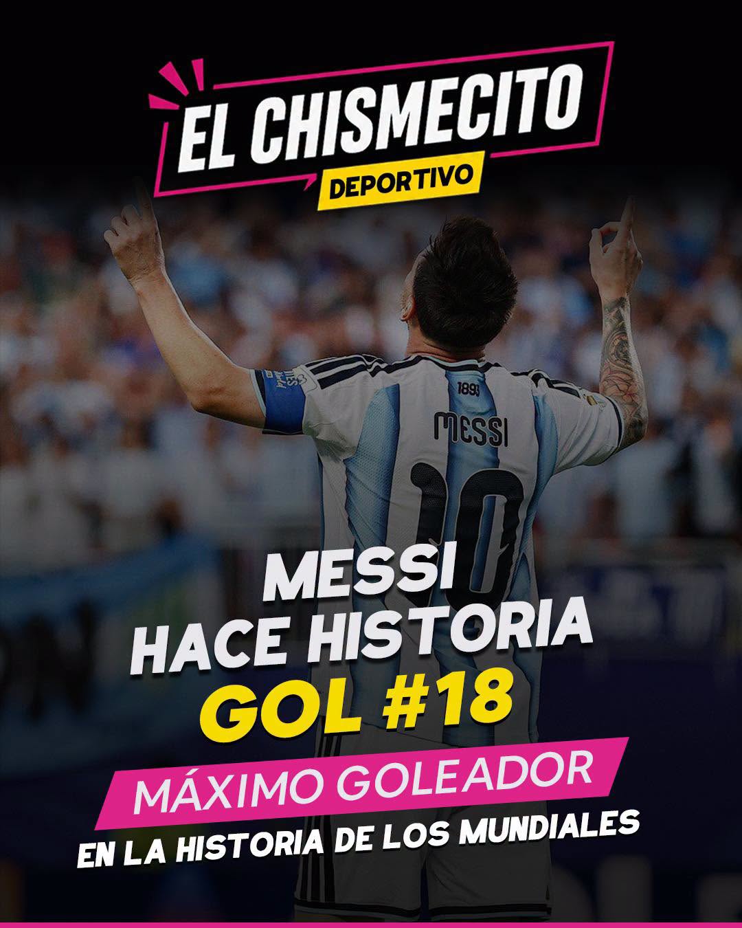 Lionel Messi acaba de hacer historia nuevamente: hoy marcó su gol #18 contra Austria, convirtiéndose en el máximo goleador en la historia de los Mundiales.