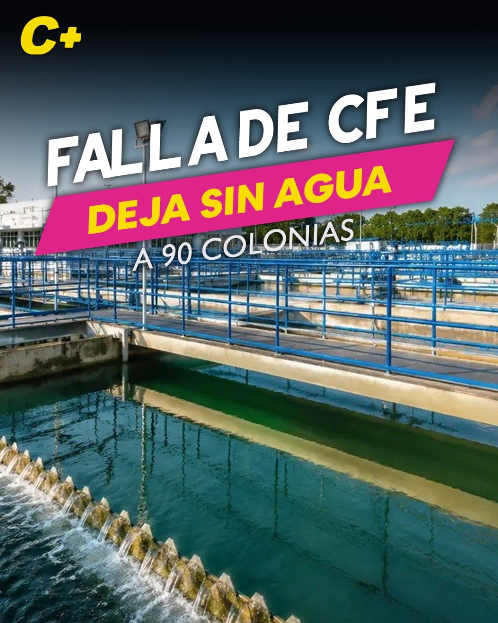 Corte de energía apaga Planta Mérida I y deja colonias sin agua