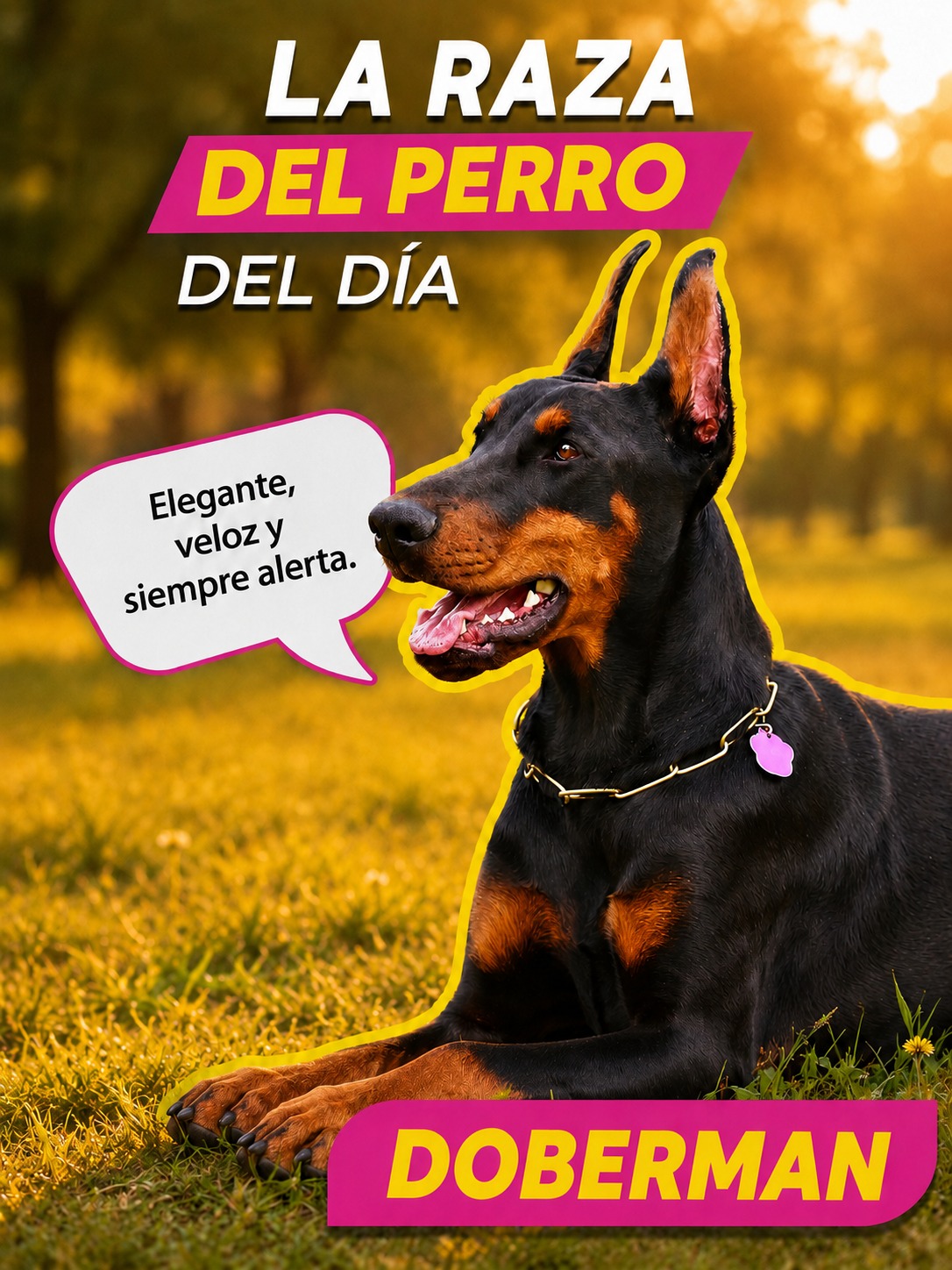 El #Doberman nació con una misión muy curiosa: