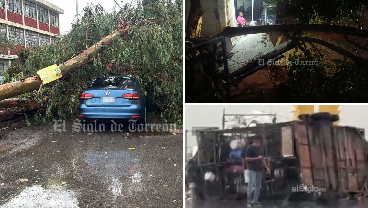 Tromba deja caos en La Laguna