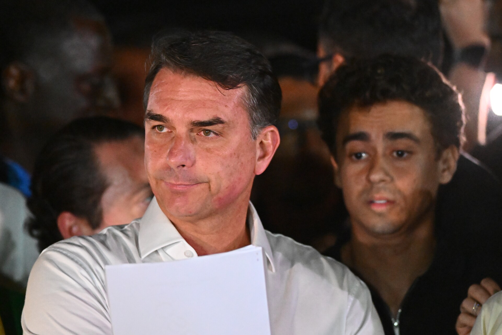 Flávio Bolsonaro llega a Estados Unidos
